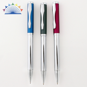 Nouveau stylo bille métallique 2025 à mécanisme rotatif, encre noire et bleue, largeur d'écriture 1,0 mm, personnalisable avec logo - Product Image 2