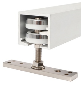 Polea de riel universal de puerta plegable corredera pesada de fábrica Polea de ranura de guía de riel - Product Image 1