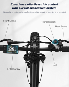 Bicicleta Eléctrica Plegable X11 KOOLUX de 20 Pulgadas, Ligera, de Largo Alcance, con Doble Batería de Litio de 500W 48V 23.4Ah, Digital, para Ciudad - Product Image 5