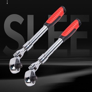 Telescopic Ratchet Wrench Adjustable Metric Chrome Vanadium Steel Anti-Slip Handle For Auto Repair Home Use - Product Image 1