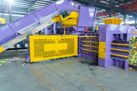 Presse à balles horizontale pour déchets textiles, tissus, restes de tissus, tapis et chiffons – Prix usine