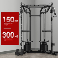 DINUO Home Gym V-Shape Squat Rack Functional Trainer Cable Crossover avec capacité de charge de 300 kg et réglage multi-niveaux