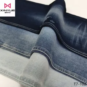 Cotton Twill Low Elasticity Denim Fabric China Factory Raw Denim Fabric Wholesale Jean
