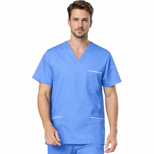 2025 scrub medico viola verde personalizzato di alta qualità si adatta alle uniformi del dentista dell'ospedale e della clinica con le uniformi del <span class=keywords><strong>dottore</strong></span> degli uomini di Logo - Product Image 6