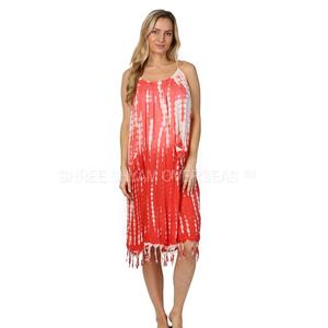 Collection Hippy de vêtements pour femmes Rayon Tie Dye Robe courte d'été - Product Image 4
