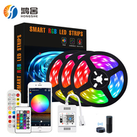 Декоративное освещение с дистанционным управлением SMD5050, профиль RGB, светодиодная неоновая лента