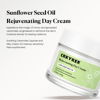 Crème à l'huile de graines de tournesol hydratante en profondeur, apaise la sécheresse pour les peaux sensibles, réparatrice et hydratante