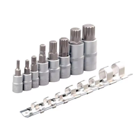 T10 T20 T30 T40 T45 T50 T55 Torx Bit Hexagonal Hex Socket Sleeve Tool Cr-v 1/2 "3/8" Square Drive Car Repair Ratchet Tooljoy