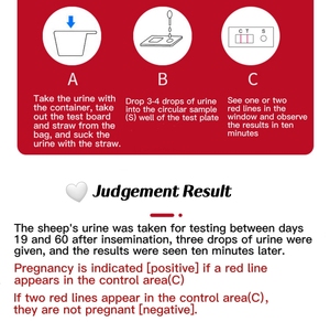 Great-Farm <span class=keywords><strong>HCG</strong></span>-bandelette rapide de Test de grossesse, Kit de Test de grossesse en papier à prix abordable pour mouton et chèvre - Product Image 5