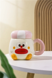 Mug à eau potable mignon de dessin animé pour la maison, cadeau d'anniversaire, 480 ml, tasses à café chaud, tasse en porcelaine, tasse à café réutilisable, mugs mignons - Product Image 4