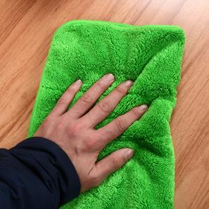 قماش سميك من الصوف المرجاني ثنائي الطبقة خالي من الشعر الماص للماء لمسح طاولات الأرضيات والمطابخ أقمشة تنظيف منزلية - Product Image 5