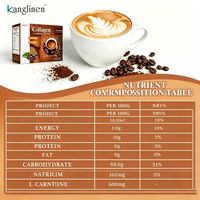 Café minceur au collagène avec L-Glutathion et L-Carnitine, favorise le métabolisme, brûle les graisses, coupe-faim pour femmes et hommes