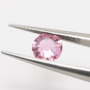 HanYu - Circonita Cúbica de Color Rosa a Bajo Precio, Circonita Cúbica Suelta al por Mayor, Corte Fuego, Gema Redonda de 6 mm - Product Image 3