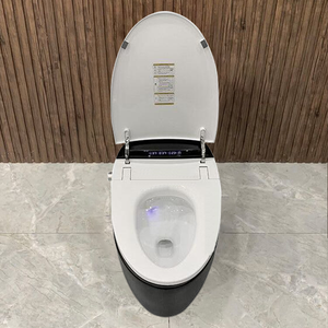 Siège <span class=keywords><strong>de</strong></span> bidet électrique à chasse automatique <span class=keywords><strong>de</strong></span> luxe, WC monobloc, <span class=keywords><strong>toilette</strong></span> intelligente noire mate avec té<span class=keywords><strong>l</strong></span>écommande - Product Image 2