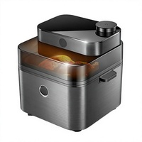 Friteuse à air intelligente Wi-Fi moderne pour aliments juteux et croustillants, cuisson vapeur, fenêtre de visualisation supérieure, capacité XL 8L, usage domestique
