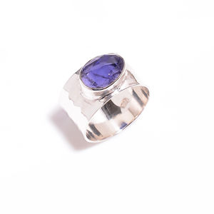 อัญมณีธรรมชาติ925แหวนเงินสเตอร์ลิงทำด้วยมือผู้ผลิตเครื่องประดับ925อัญมณี925เงินที่กำหนดเองผู้ส่งออก - Product Image 2