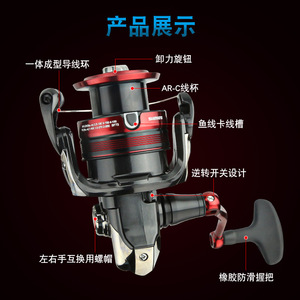   Carrete de Pesca BB-X Larissa C3000DXG con Freno Manual para Pesca de Orilla y Surfcasting - Product Image 5