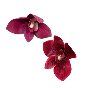 Z-010 diamètre 9.5cm simulé réaliste tactile Cymbidium <span class=keywords><strong>orchidée</strong></span> tête de fleur <span class=keywords><strong>pour</strong></span> meubles salon décoration accessoires de mariage - Product Image 6