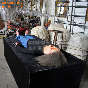 Casa embrujada de animatronics, accesorios de sala de <span class=keywords><strong>Escape</strong></span> de horror, casa de zombies desgastada para decoración de halloween - Product Image 2
