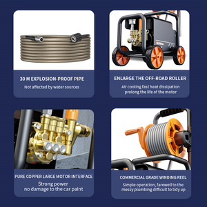Electric High Pressure Car Washer New 3.5KW Power Source Cleaning Equipment 1500W Output Power Effective Motor <strong>Driving</strong> <strong>Cleaners</strong> - Product Image 3