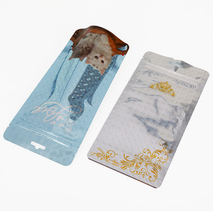 Customized Composite Resealable Zipper Stand up Zip Pouch Cat Dog <strong>Pet</strong> <strong>Food</strong> Puffed Cereal Packaging Hologram Mylar Bags - Product Image 5