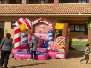 <span class=keywords><strong>Château</strong></span> plein d'entrain de cavalier de sucrerie bon marché de videur <span class=keywords><strong>gonflable</strong></span> commercial de PVC pour le loyer emballé dans le sac - Product Image 2