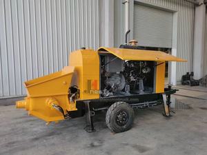 Pompe à béton stationnaire JIUHE DHBT60S-16-145 60m³/h, pompe à béton sur remorque à moteur diesel pour les projets de fondations de bâtiments - Product Image 4