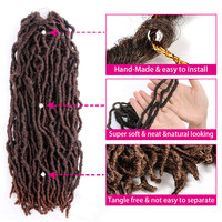 Julianna Locs 1B/27 Bleues Colorées 613 Dreadlocks Faux Locs en Gros 18 30 18" 14 Crochet 24 Locs Cheveux 36 Pouces