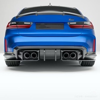 Kit carrosserie en fibre de carbone sèche pour G80 M3, style RZ, comprenant lèvre avant, diffuseur, spoiler et jupes latérales, pour rétrofit/amélioration