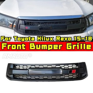 For Toyota <b>Hilux</b> Revo 2015-2018 <b>GR</b> Style Body Kit Car Bumper Grill Racing Grills Decorative Strips Front Bumper Grill Exterior - Product Image 1