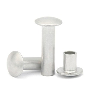 Remache semitubular de cabeza de champiñón anodizado de aluminio 6061 7075 de 2mm, 2.5mm, 3mm, 4mm GB873 - Product Image 1