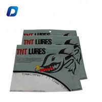 Sacs refermables en plastique souple avec fermeture éclair, imprimés et laminés, pour aliments, leurres de pêche, emballage personnalisé pour appâts