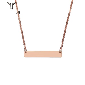Mestiere Lupo nome <span class=keywords><strong>collana</strong></span> personalizzato personalizzato minimalista dainty Gioielli in acciaio inox inciso Piazza Della <span class=keywords><strong>Collana</strong></span> del choker - Product Image 6