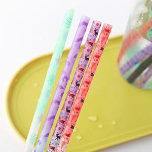 Pajitas Reutilizables de Plástico Personalizadas, Pajitas de Boba en Colores Pastel, Pajitas Divertidas que Cambian de Color para Fiestas - Product Image 2