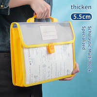Carpeta de archivos transparente expansible de PP profesional de gran capacidad A4 bolsa de documentos Portátil Bolsa de sobre para uso escolar
