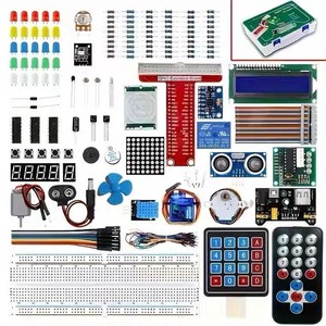Kit de démarrage Raspberry Pi avec carte d'extension GPIO et composants pour l'éducation et les projets de fabrication - Product Image 1