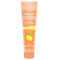 Vecmint Fruit Blanchiment Dentifrice Pastèque Probiotiques Fraise Crème Glacée 100ml pour Émail Sûr Blanchiment et Long Frais