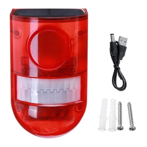 ไฟสัญญาณเตือนพลังงานแสงอาทิตย์6ดวงพร้อมเซ็นเซอร์ตรวจจับการเคลื่อนไหว PIR มีโหมดการทำงาน4โหมดแสงไฟแสงไฟเตือนสัตว์ร้ายพลังงานแสงอาทิตย์ - Product Image 1