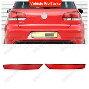 Feu arrière de pare-chocs pour Volkswagen Golf 6 GTI 2009-2013, en ABS, avec clignotant et réflecteur de freinage - Product Image 1