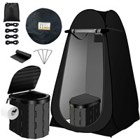 Tente de douche pliable portable pour le camping en plein air, la randonnée en voiture