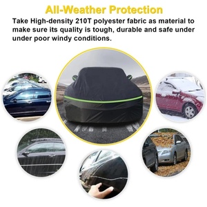 Housse de <span class=keywords><strong>voiture</strong></span> complète toutes saisons pour extérieur avec fermeture éclair, <span class=keywords><strong>protection</strong></span> robuste coupe-vent et imperméable pour Chevrolet Camaro 2010-2023 - Product Image 3