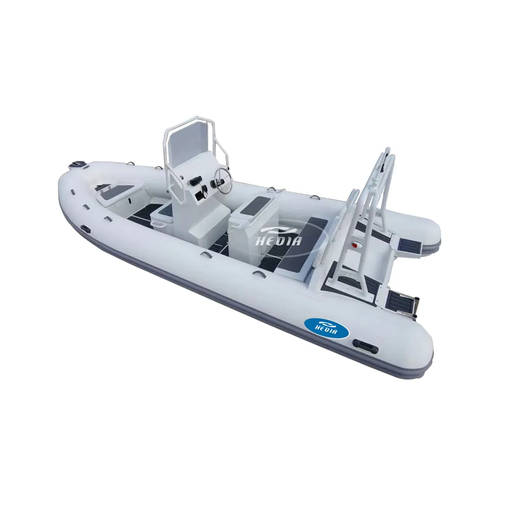 Ce hypalon Orca nhôm hull Inflatable Rib 580 Thuyền bơm hơi với động cơ