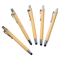 Nouveau stylo à bille en bambou 1,0 mm, logo personnalisable, idéal pour les cadeaux et les souvenirs
