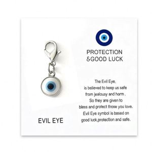 Evil Eye Keychain Lobster Claw Clasps Eyeball <b>Bag</b> Charm Protection Good Luck Small <b>Bag</b> Accessories Creative <b>Gift</b> Blue Resin - Product Image 1