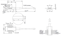 Module de diode laser monomode SLD DFB 1550nm 500mW à couplage fibre papillon 14 broches