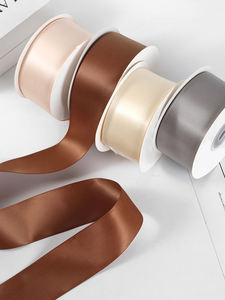 Синта Сатинада де 4 см однотонная атласная лента Рубан - Product Image 6