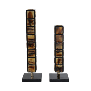 Scultura a torre rettangolare in resina, decorazione moderna per casa, ufficio, soggiorno, tavolino da caffè, mensola del bagno, arte - Product Image 3