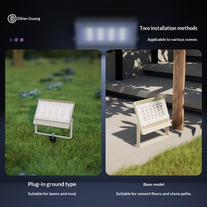 Projecteur LED extérieur étanche, éclairage de cour, éclairage paysager, lampe de jardin, lampe d'arbre, lampe de pelouse, lampe à brancher au sol - Product Image 4