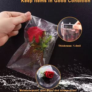 再封可能な小型プラスチック自己粘着透明OPP＆大型セロハンバッグ包装 - Product Image 4