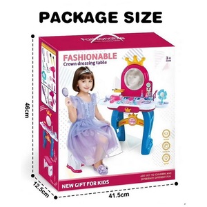 KSF Ensemble de jouets de <span class=keywords><strong>maquillage</strong></span> de table de toilette pour filles de 2 à 6 <span class=keywords><strong>ans</strong></span> Jouet interactif en plastique pour enfants - Product Image 6